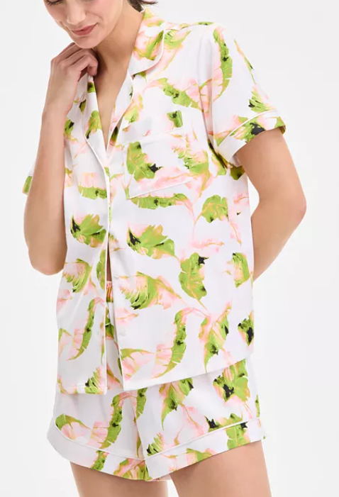 I.N.C International Concepts Women's Stretch Satin Short-Sleeve Pajama Set (7 colors), $54.50