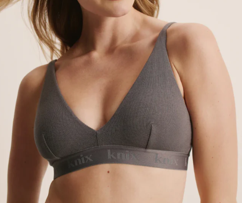 Knix Logo Rib Modal Bralette, $50