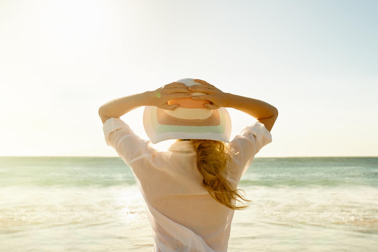 Protect your hair with a sunhat